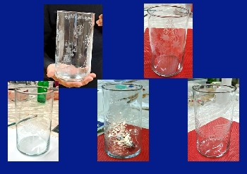 Leptanie skla - váza